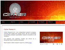 Tablet Screenshot of cipherresearch.com